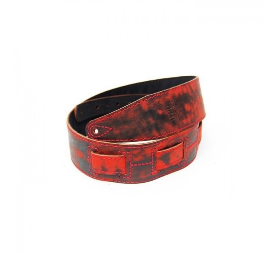 Fidel FL60023L21L Leather 21 Ремень для гитары, кожаный, огонь