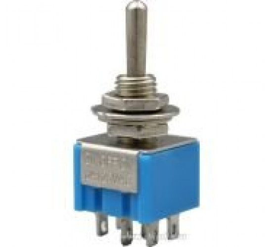 Partsland M203 микропереключатель ON-OFF-ON, никель