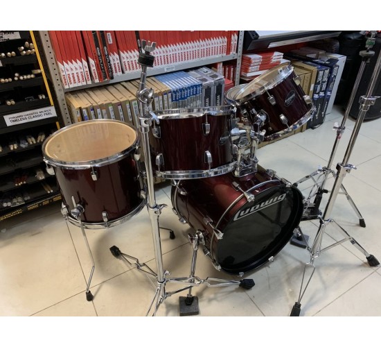 Ludwig Accent CS Combo LC135 Wine ударная установка, красная USED