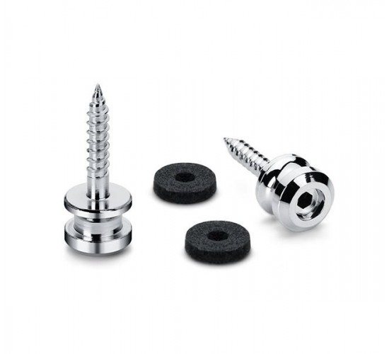 Schaller 24030200 S-Lock M Крепление ремня, хром, 2 шт