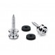 Schaller 24030200 S-Lock M Крепление ремня, хром, 2 шт