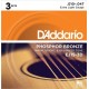 D'Addario EJ15-3D PHOSPHOR BRONZE Коробка из 3 компл. струн для акуст. гитары Extra Light 10-47