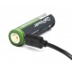 GoPower 00-00019621 Аккумулятор бытовой 18650 Li-ion, 3.7В, 3000мАч, USB, с защитой