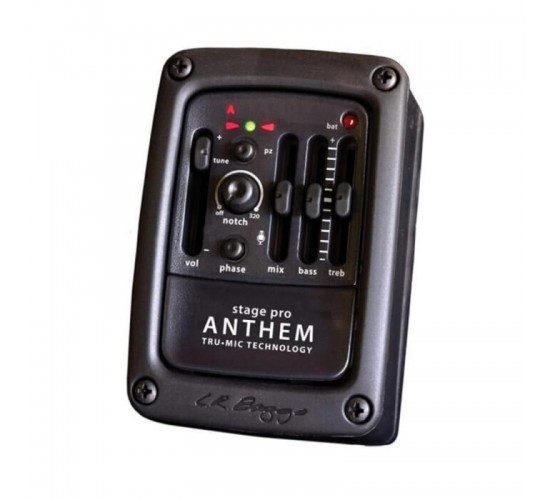 LR Baggs Stagepro Anthem датчик пьезо и микрофон для акустической гитары с тюнером и монтажом предусилителя в обечайку