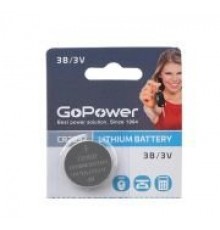 GoPower 00-00015603 Элемент питания CR2032 литиевый 3В