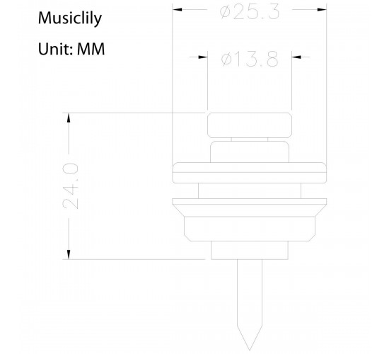 Musiclily M187-2 Крепление ремня с блокировкой, золото, 2шт