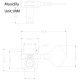 Musiclily M446 Одиночный колок для бас-гитары, правый, хром