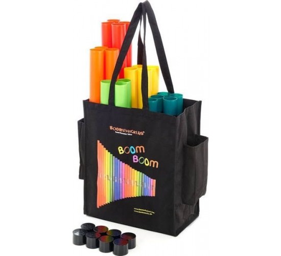 Boomwhackers BW-SET03 CONCERT SET набор диатонических трубок, 28 трубок, 8 октаваторных колпачков, чехол