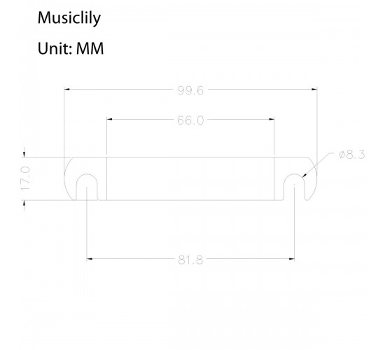 Musiclily M203BK-M205BK Бридж Tune-O-Matic со стоп-баром для Gibson Les Paul, черный