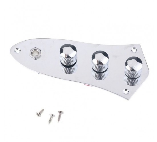 Musiclily M511 Темброблок с панелью для Jazz Bass, хром