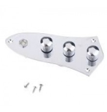 Musiclily M511 Темброблок с панелью для Jazz Bass, хром