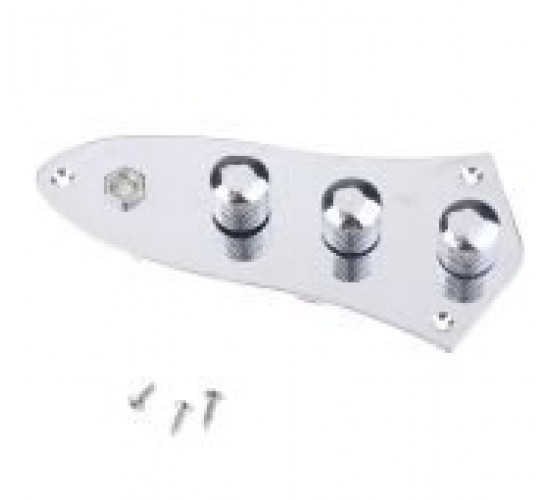 Musiclily M511 Темброблок с панелью для Jazz Bass, хром