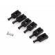 Musiclily MX0884BK-6 комлект седел для бриджа, черные, 6шт