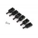 Musiclily MX0884BK-6 комлект седел для бриджа, черные, 6шт