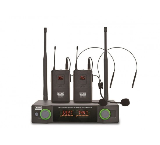 XLine MD-272B Радиосистема двухканальная c двумя поясными передатчиками и головными гарнитурами