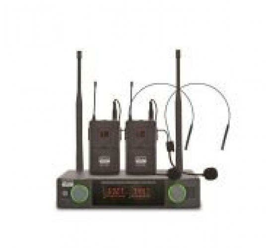 XLine MD-272B Радиосистема двухканальная c двумя поясными передатчиками и головными гарнитурами