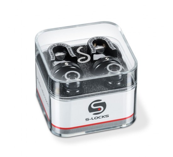 Schaller 14010401 Security Locks black, стреплоки (пара) черный хром
