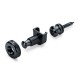 Schaller 14010401 Security Locks black, стреплоки (пара) черный хром