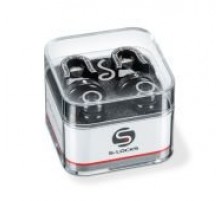 Schaller 14010401 Security Locks black, стреплоки (пара) черный хром