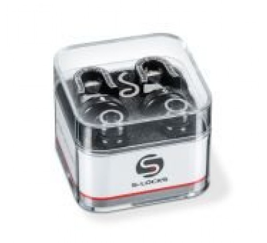 Schaller 14010401 Security Locks black, стреплоки (пара) черный хром