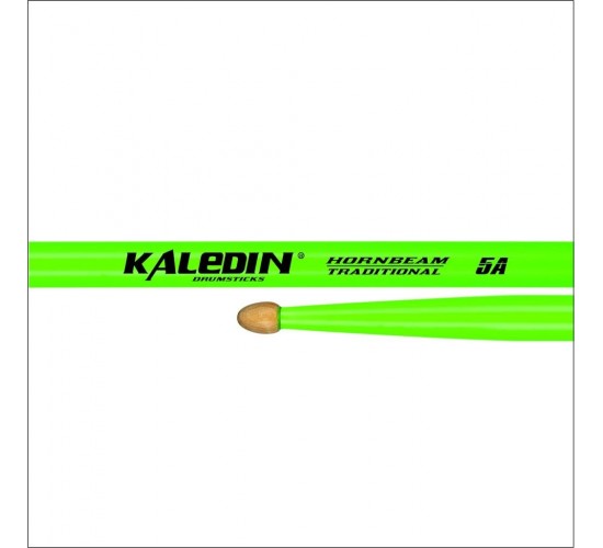 Kaledin Drumsticks 7KLHBGN5A 5A Барабанные палочки, граб, флуоресцентные ярко-зеленые