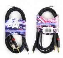 AuraSonics J35Y2J63-3 аудио Y-кабель jack 3.5мм -> 2 x jack 6.35мм, 3м