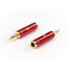 AuraSonics J63J35 переходник Jack TRS 6.3мм female -> Jack TRS 3.5мм male, позолоченные контакты