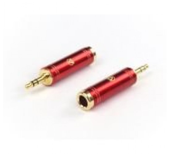 AuraSonics J63J35 переходник Jack TRS 6.3мм female -> Jack TRS 3.5мм male, позолоченные контакты