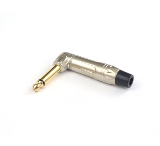 AuraSonics JMA2R-G кабельный разъем угловой Jack 6.3мм TS (моно) штекер, позолоченные контакты,матов