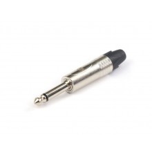 AuraSonics JMN2 кабельный разъем Jack 6.3мм TS (моно) штекер, никель, до 50 В