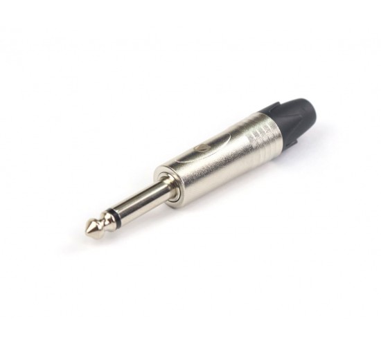 AuraSonics JMN2 кабельный разъем Jack 6.3мм TS (моно) штекер, никель, до 50 В