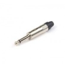 AuraSonics JMN2 кабельный разъем Jack 6.3мм TS (моно) штекер, никель, до 50 В