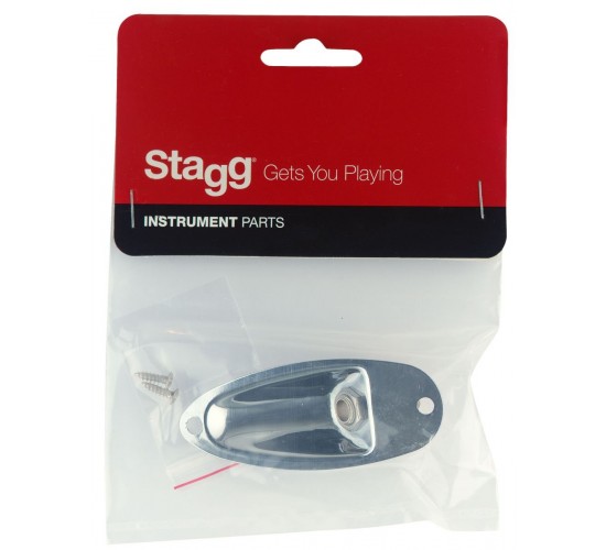 Stagg SP-IJST-CH накладка для гнезда Jack, для стратокастера, цвет хром