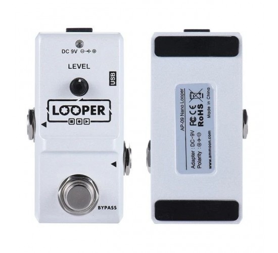 Ammoon Nano Looper White гитарная педаль лупер