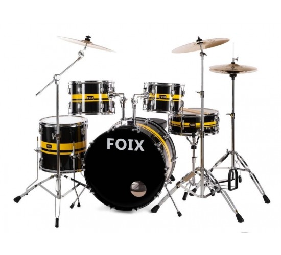 Foix LH-21H25 Барабанная установка, черная/желтая