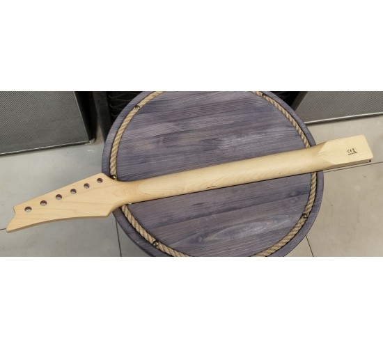 Гриф для электрогитары типа Ibanez, клен, накладка из палисандра, цвет красный