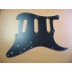 Панель на Stratocaster 62 style, черный трехслойный пластик, 11 крепежных отверстий