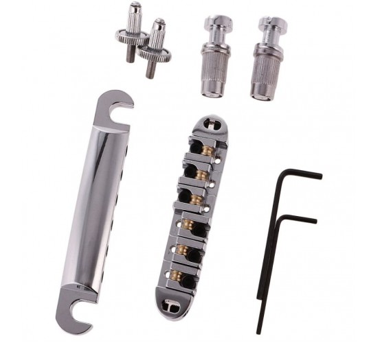 Бридж роликовый Tune-o-Matic stop bar, silver