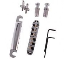 Бридж роликовый Tune-o-Matic stop bar, silver