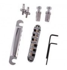 Бридж роликовый Tune-o-Matic stop bar, silver