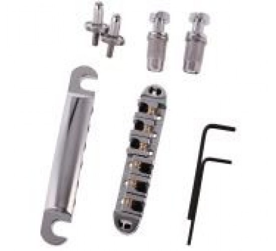 Бридж роликовый Tune-o-Matic stop bar, silver
