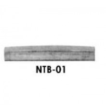 NTB-01, порожек Strat style 43.5х5.7х3.5 мм, без прорезей под струны, латунь