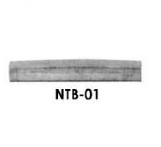 NTB-01, порожек Strat style 43.5х5.7х3.5 мм, без прорезей под струны, латунь