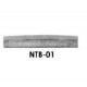 NTB-01, порожек Strat style 43.5х5.7х3.5 мм, без прорезей под струны, латунь