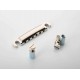 Gotoh GE101Z струнодержатель, никель, стоп-бар