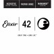 Elixir 14142 NANOWEB Отдельная струна для акустической гитары, фосфорная бронза, .042