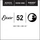 Elixir 14152 NANOWEB Отдельная струна для акустической гитары, фосфорная бронза, .052
