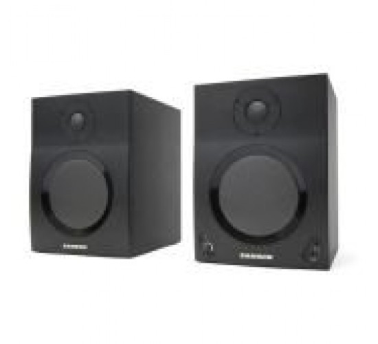 Samson MediaOne BT5 Bluetooth активные студийные мониторы, управление по Bluetooth, 5«НЧ+1»ВЧ, 2х20вт RMS, 50гц-23кгц, вес 11,34 кг, размер каждого 205х230х280 мм, цвет черный