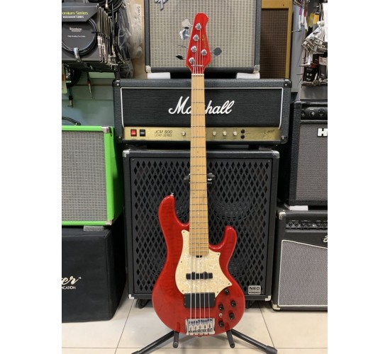 Grass Roots G-T-80BD 5-ти струнная бас-гитара, цвет красный USED