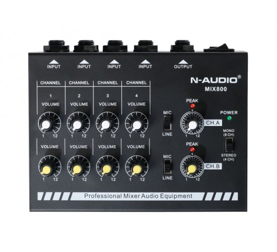 N-Audio MIX800 Микшер, 8 каналов